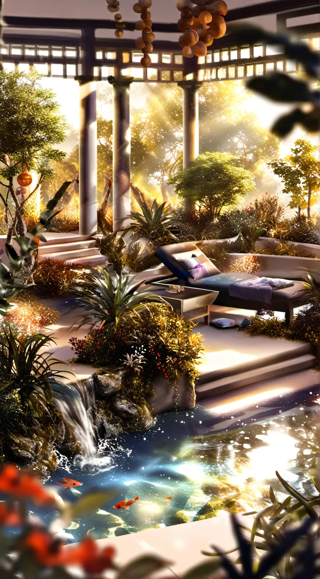 ai character: ISH swimming attac background