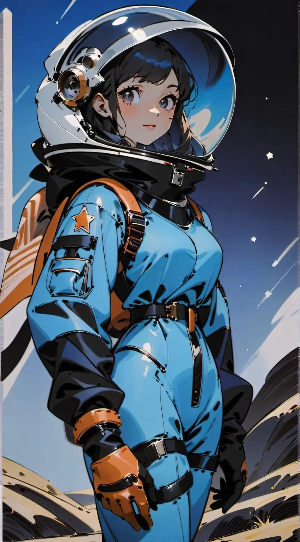 ai character: 🔧💙blue/ lilly💙🔧 background