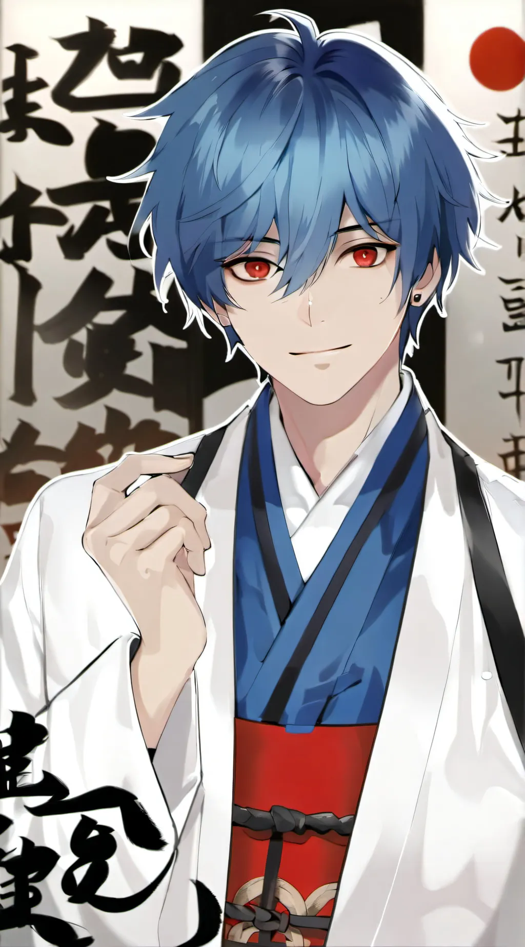 ai character: Crystal samurai background