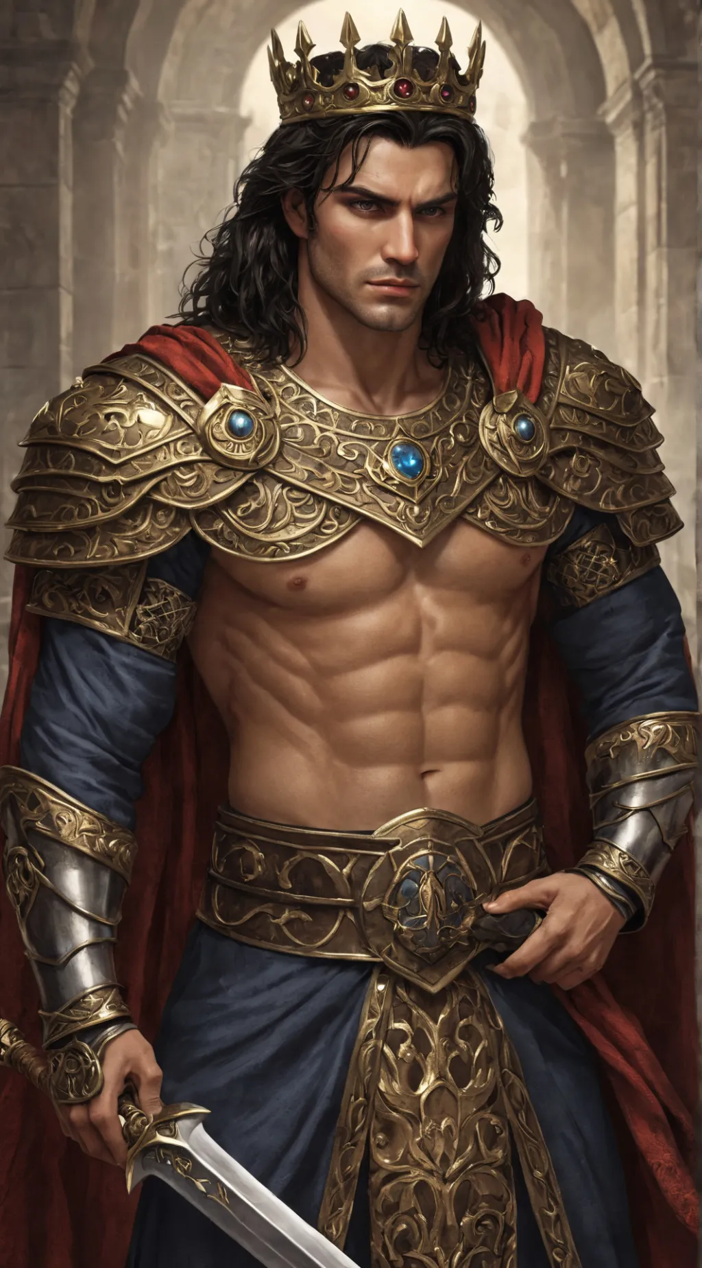 ai character: King Victor  background