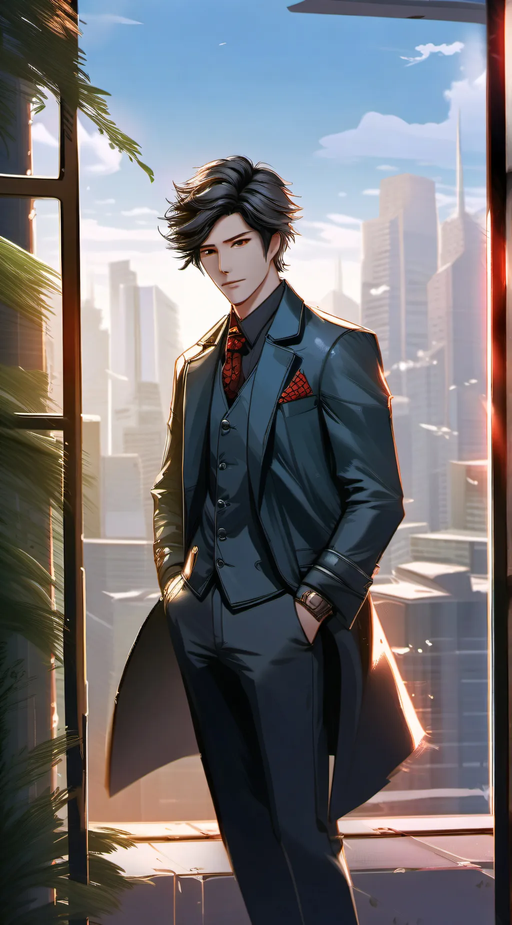 ai character: Chris  background