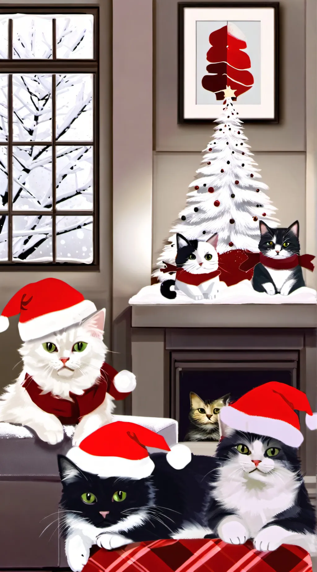 ai character: Christmas Day background