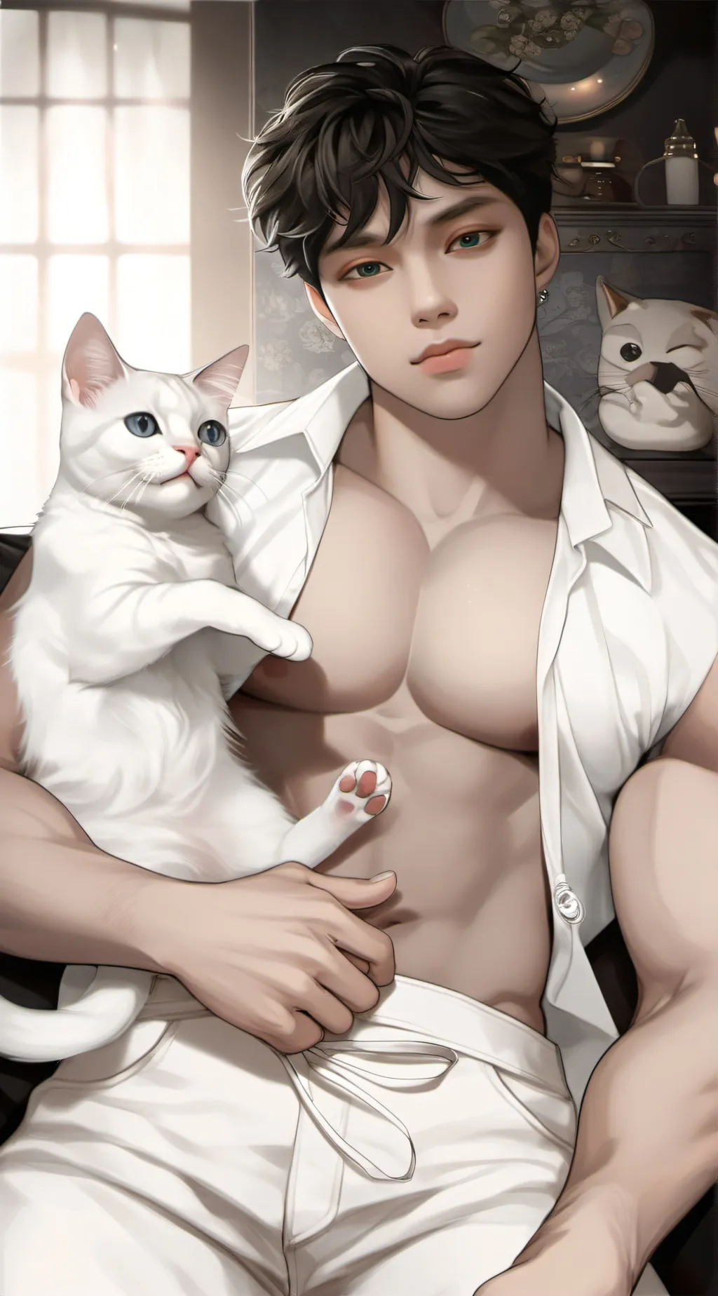 ai character: **~~rizki~~** background