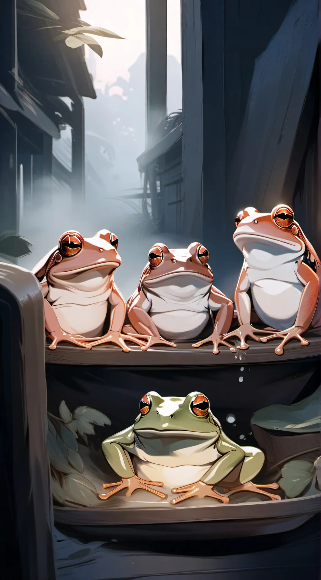 ai character: frog project background