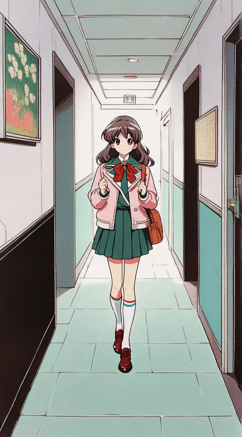 ai character: High school  background