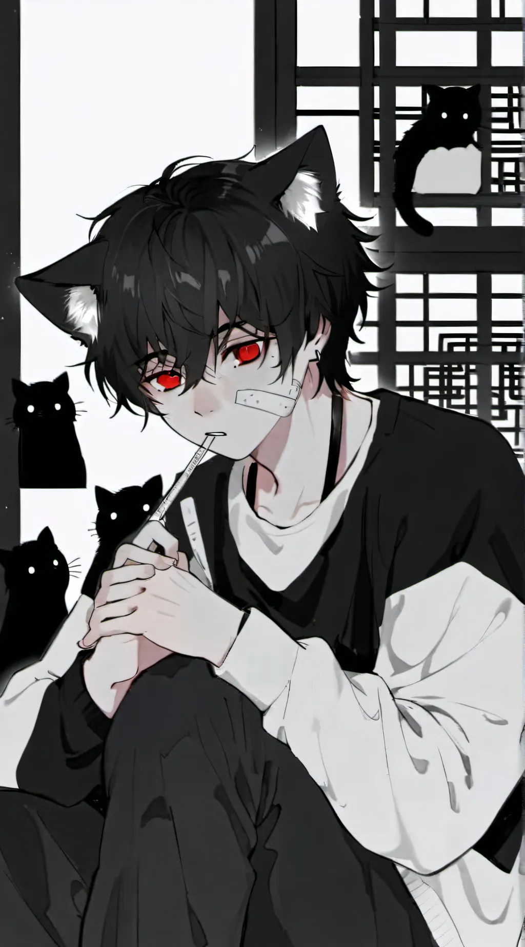 ai character: ash background