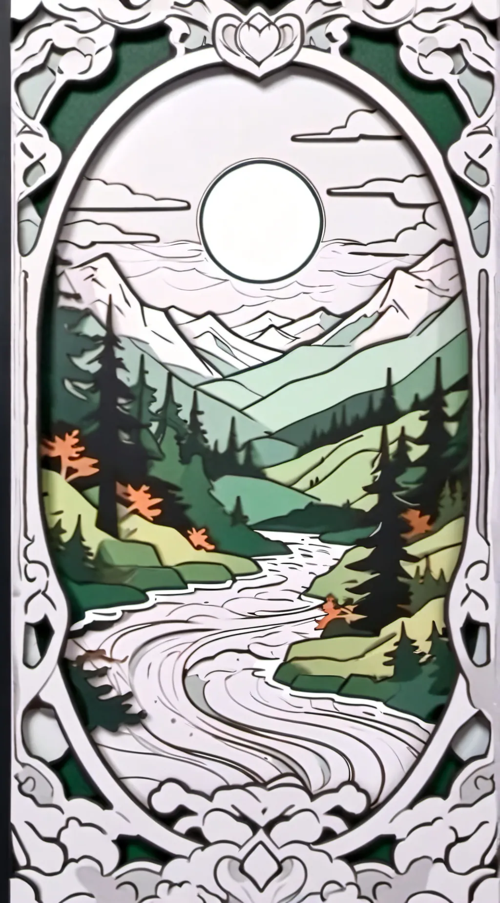 ai character: green x blue background