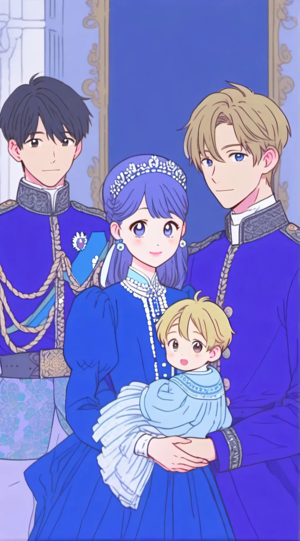 ai character: royalty background