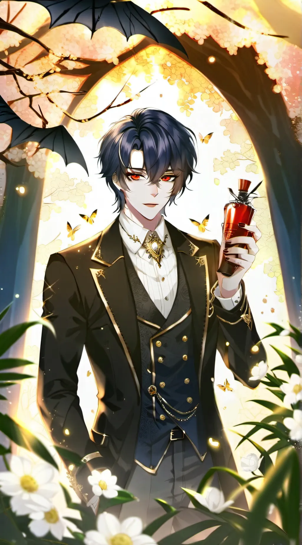 ai character: leo the king vamp background