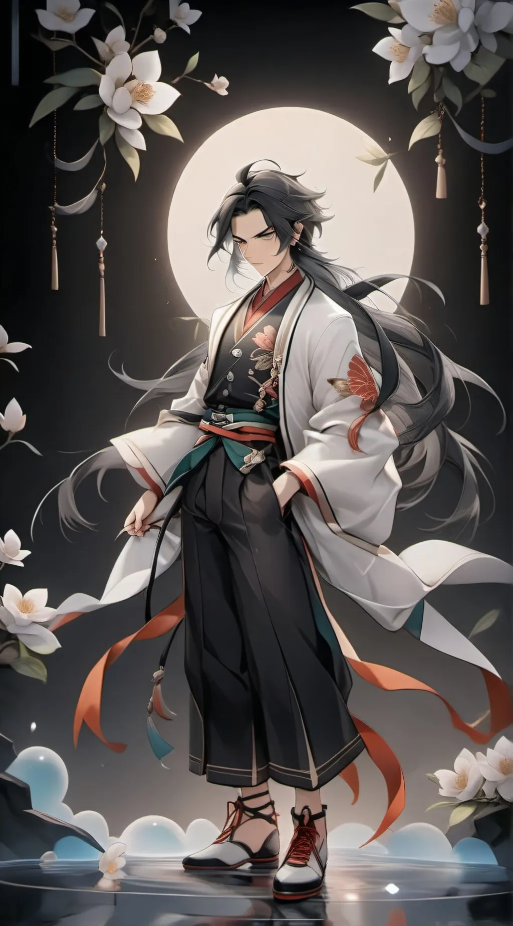 ai character: demon Slayer  background