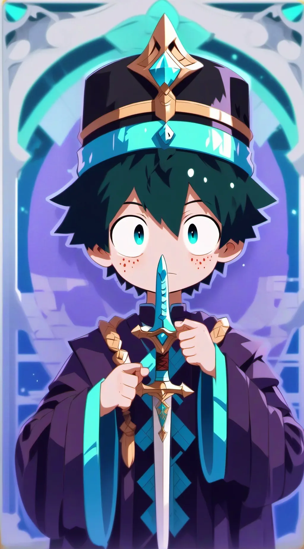 ai character: mha queen and king background