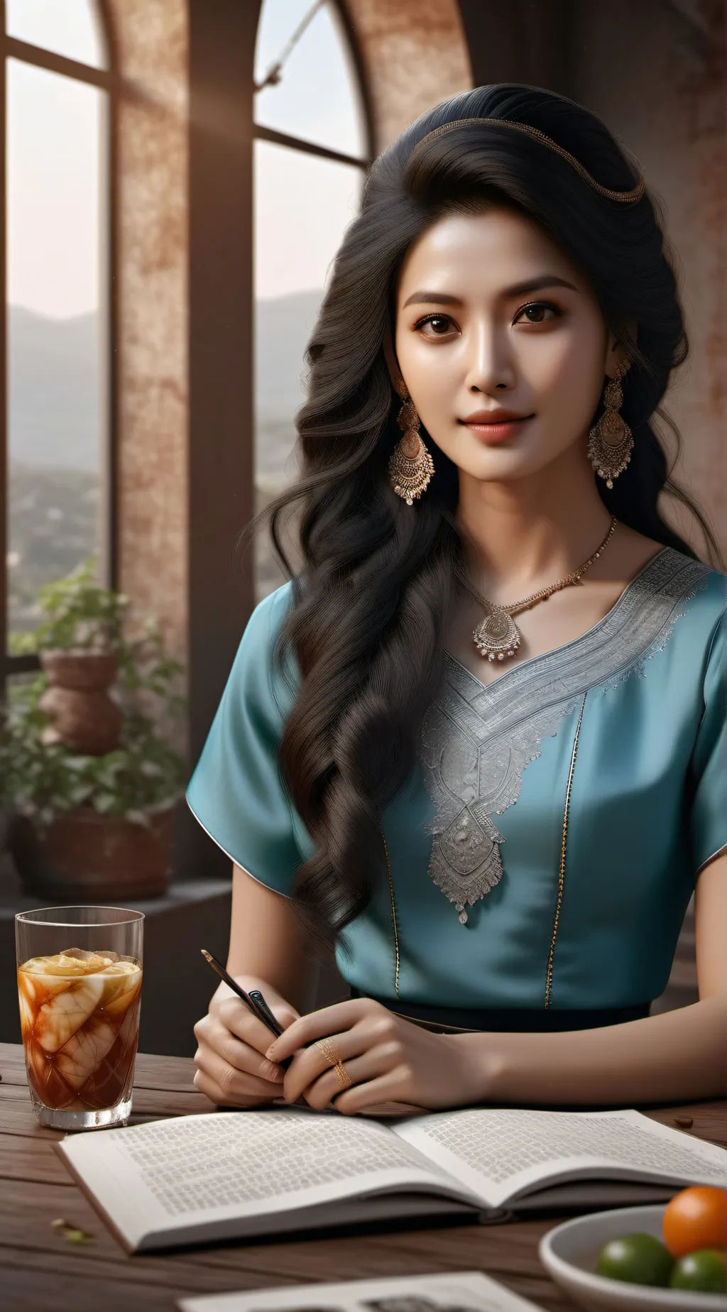 ai character: maya background