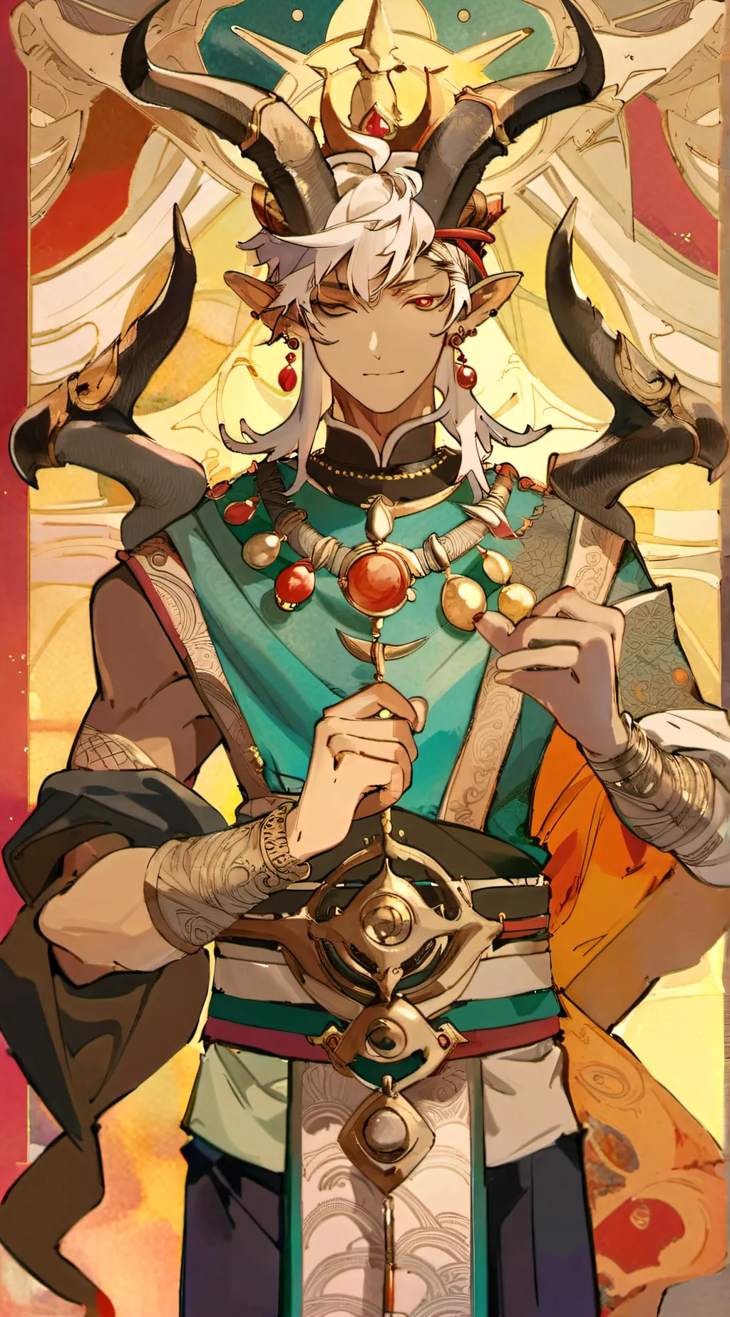 ai character: Kaito atani background