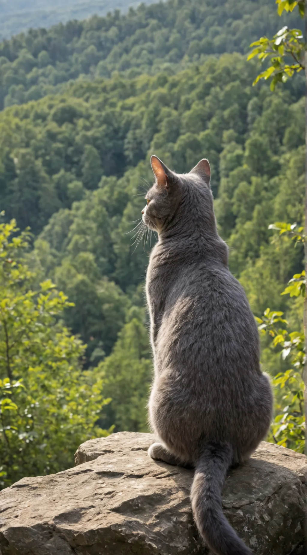 ai character: Forest Cat  background