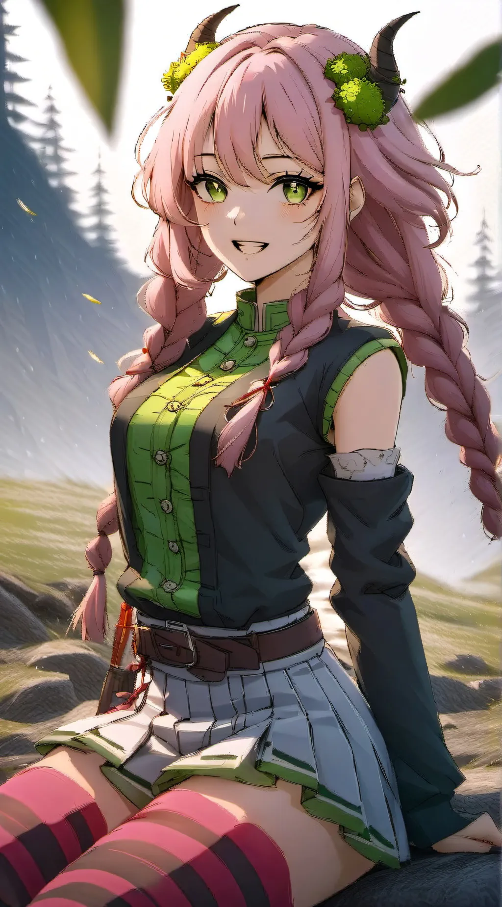 ai character: mitsuri kanroji background