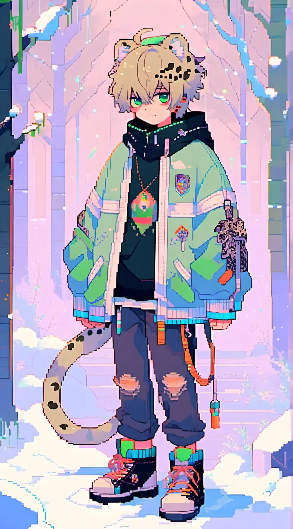 ai character: 🐾Tian🐾 background