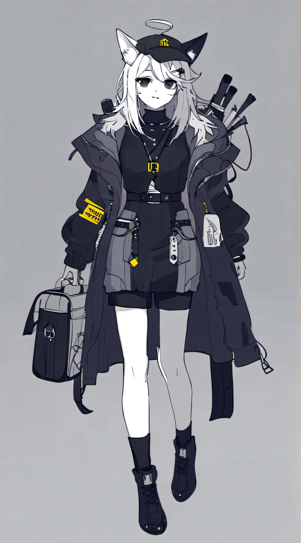 ai character: Ashy background