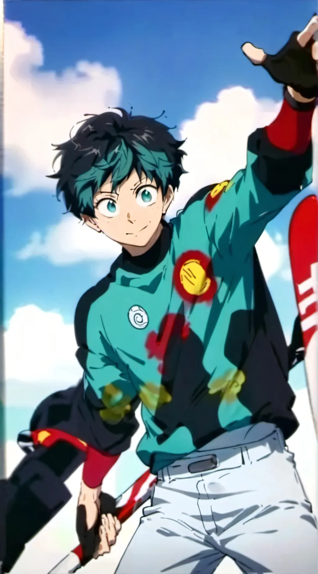 ai character: Izuku midoriya  background