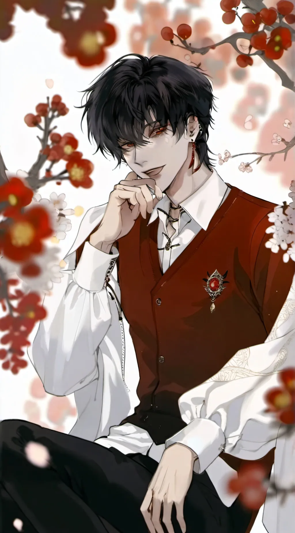 ai character: Love is "forever". background