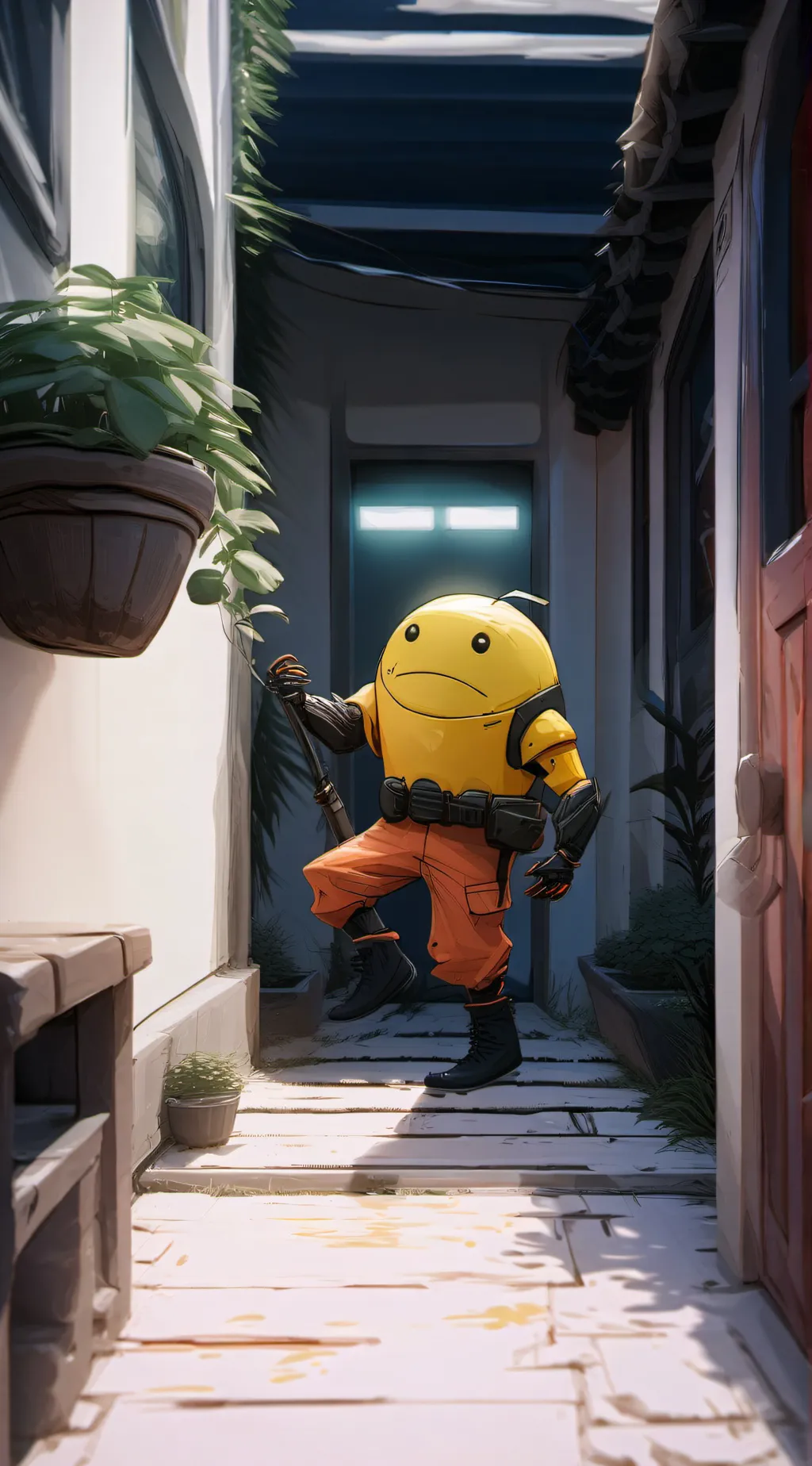 ai character: Anime maxbot background