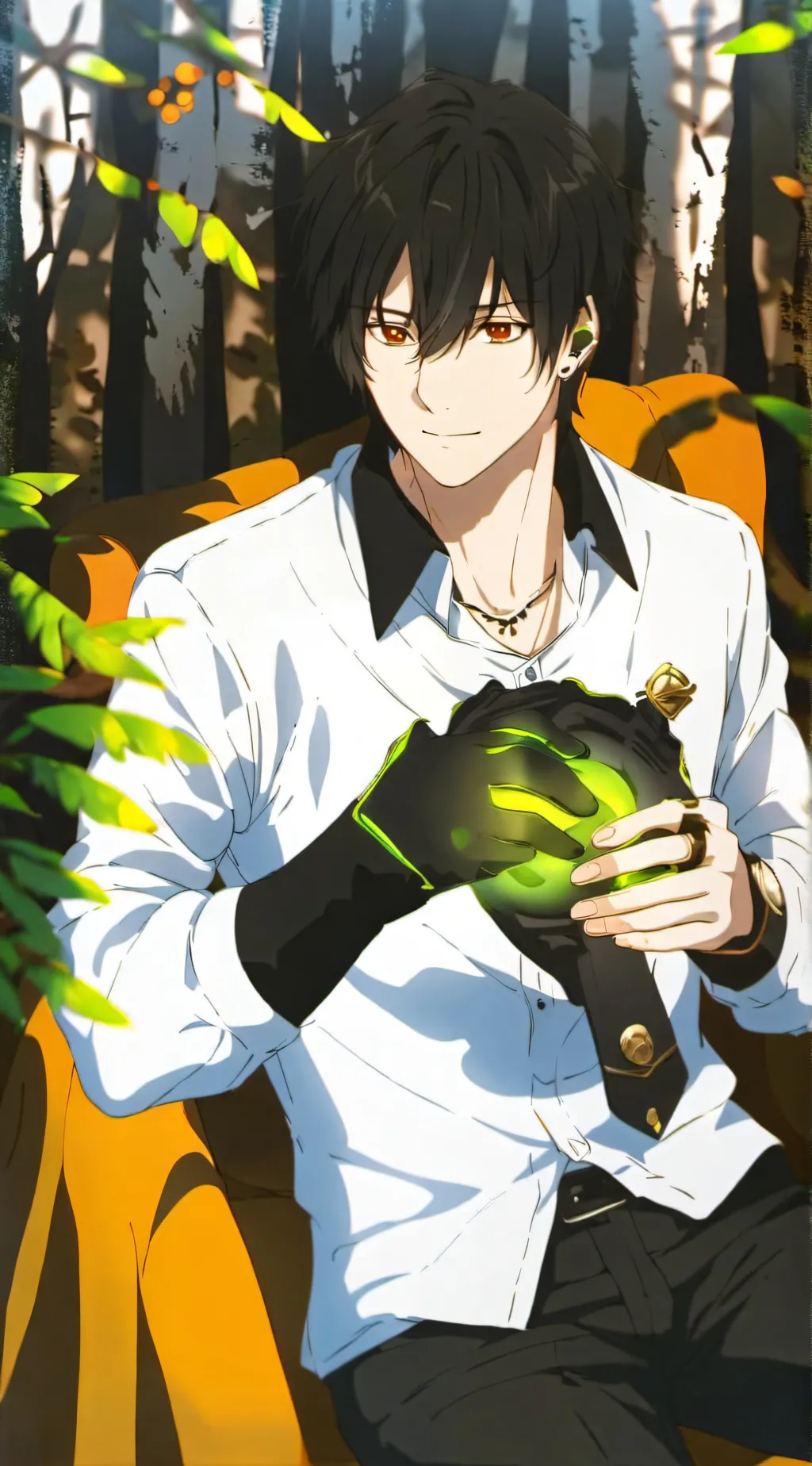 ai character: Slime hugger background