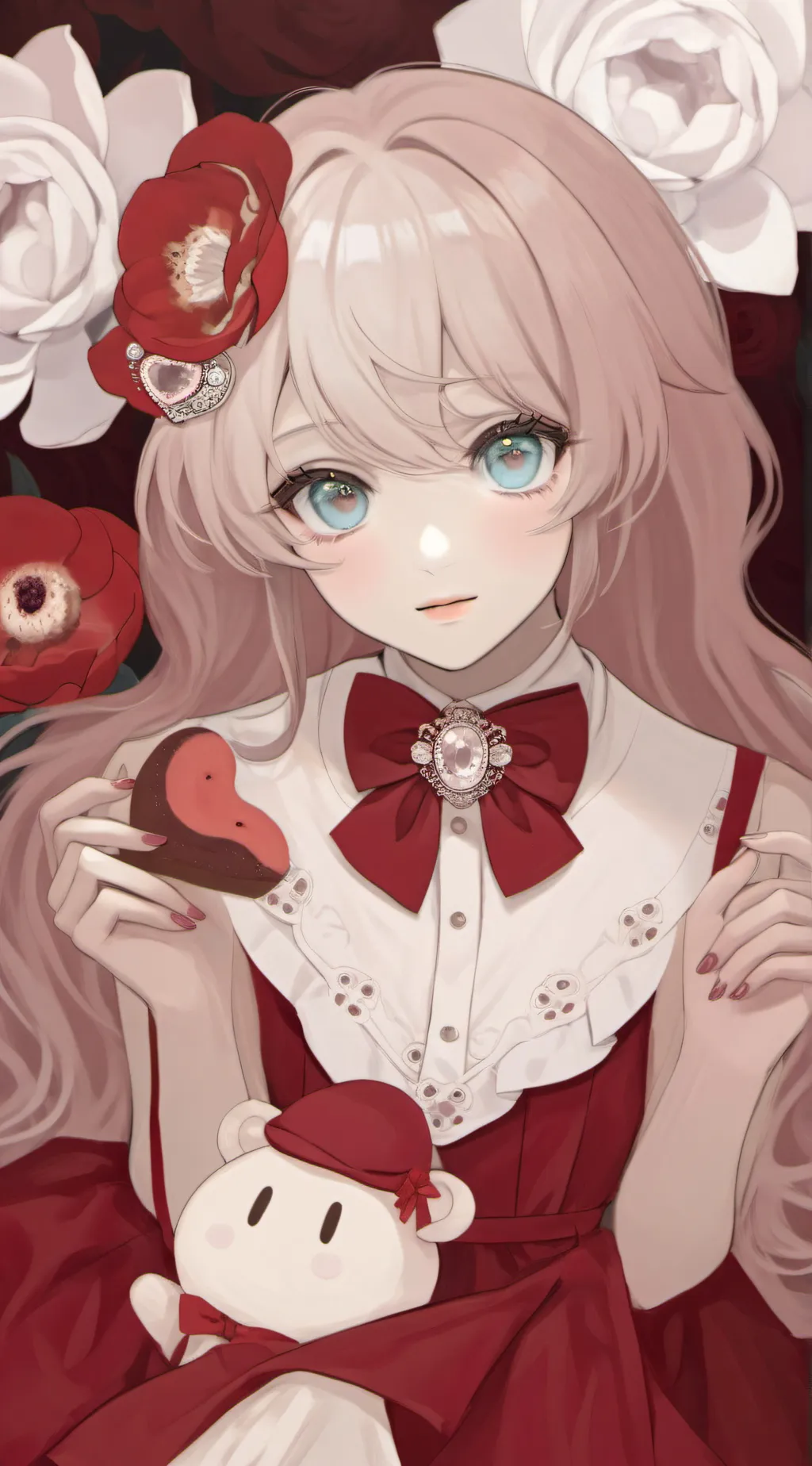 ai character: Macaroon background