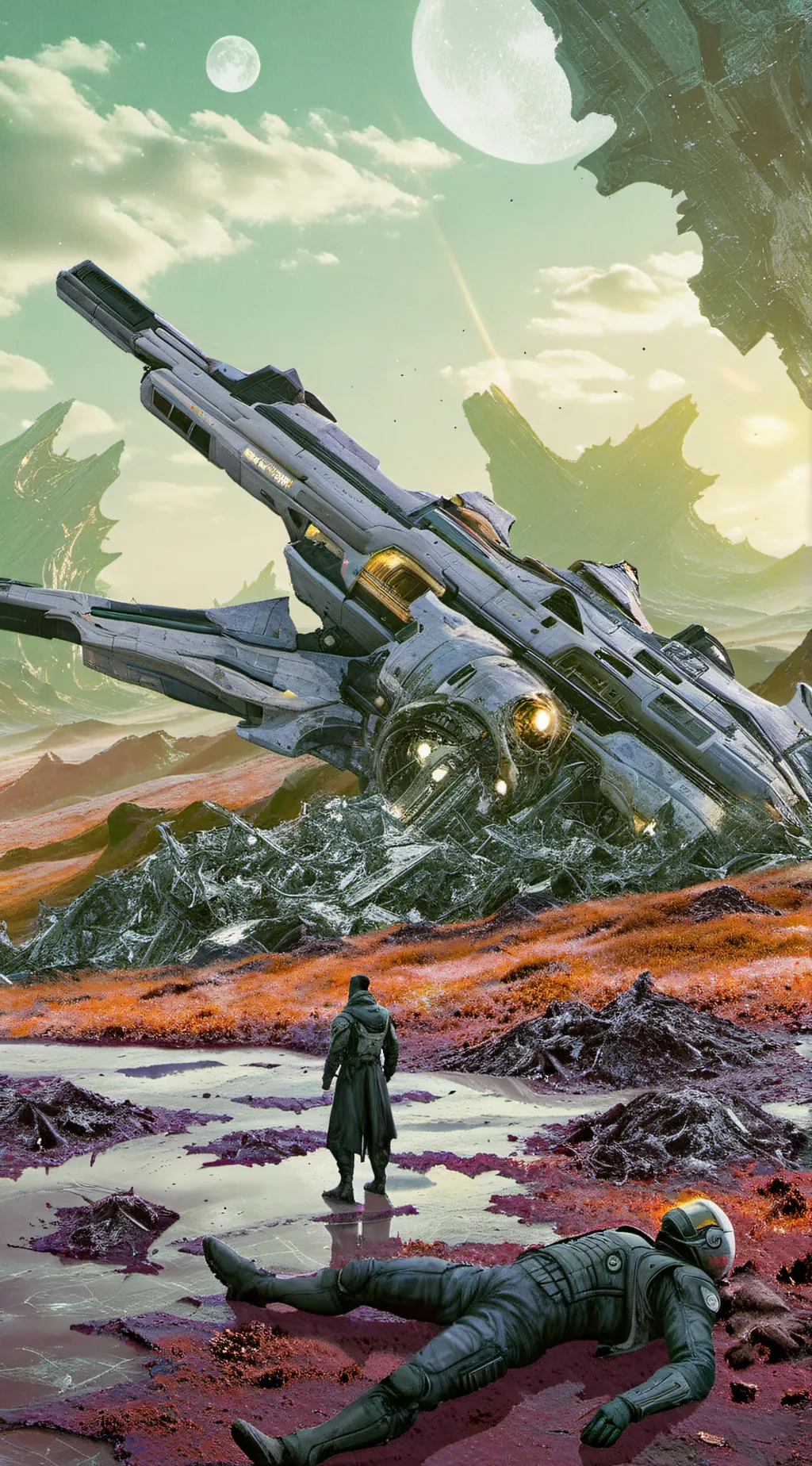 ai character: alien planet rpg background