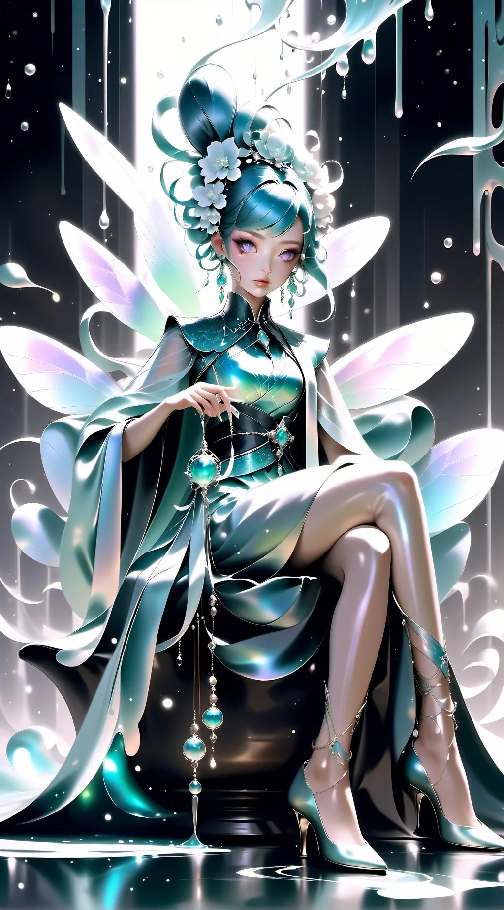 ai character: SC voodoo doll  background