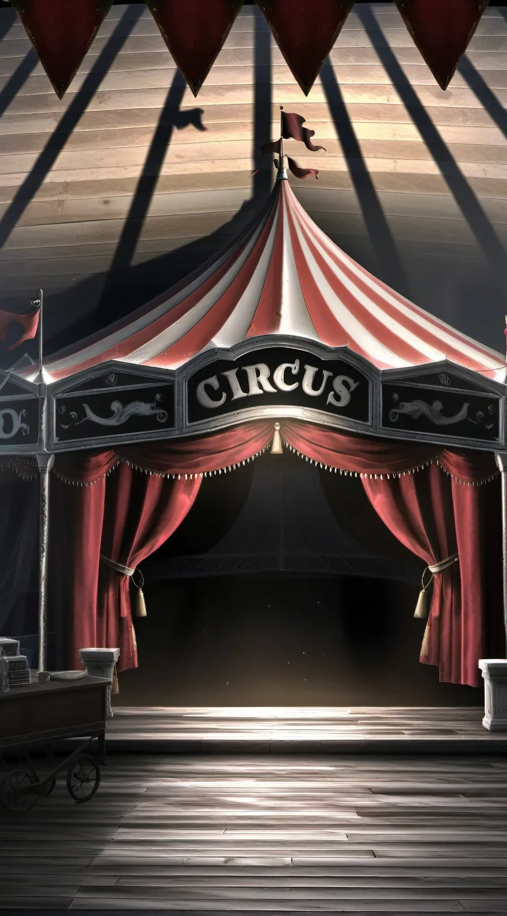 ai character: Digital circus  background