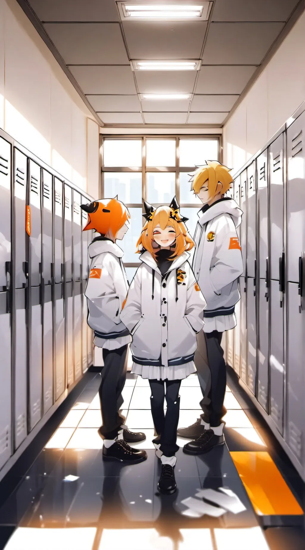 ai character: Schoolbusgraveyard background