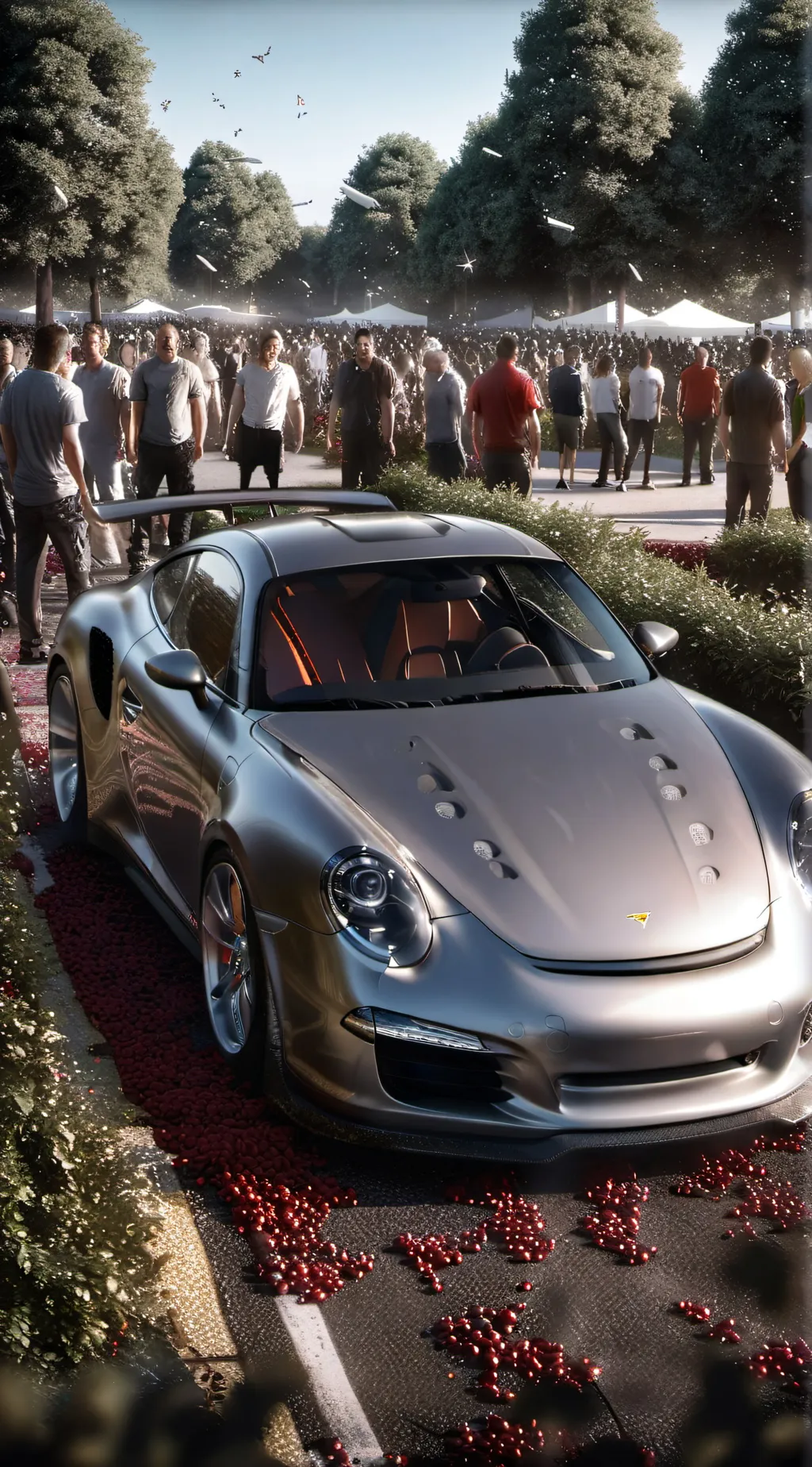 ai character: Cars And Coffee background