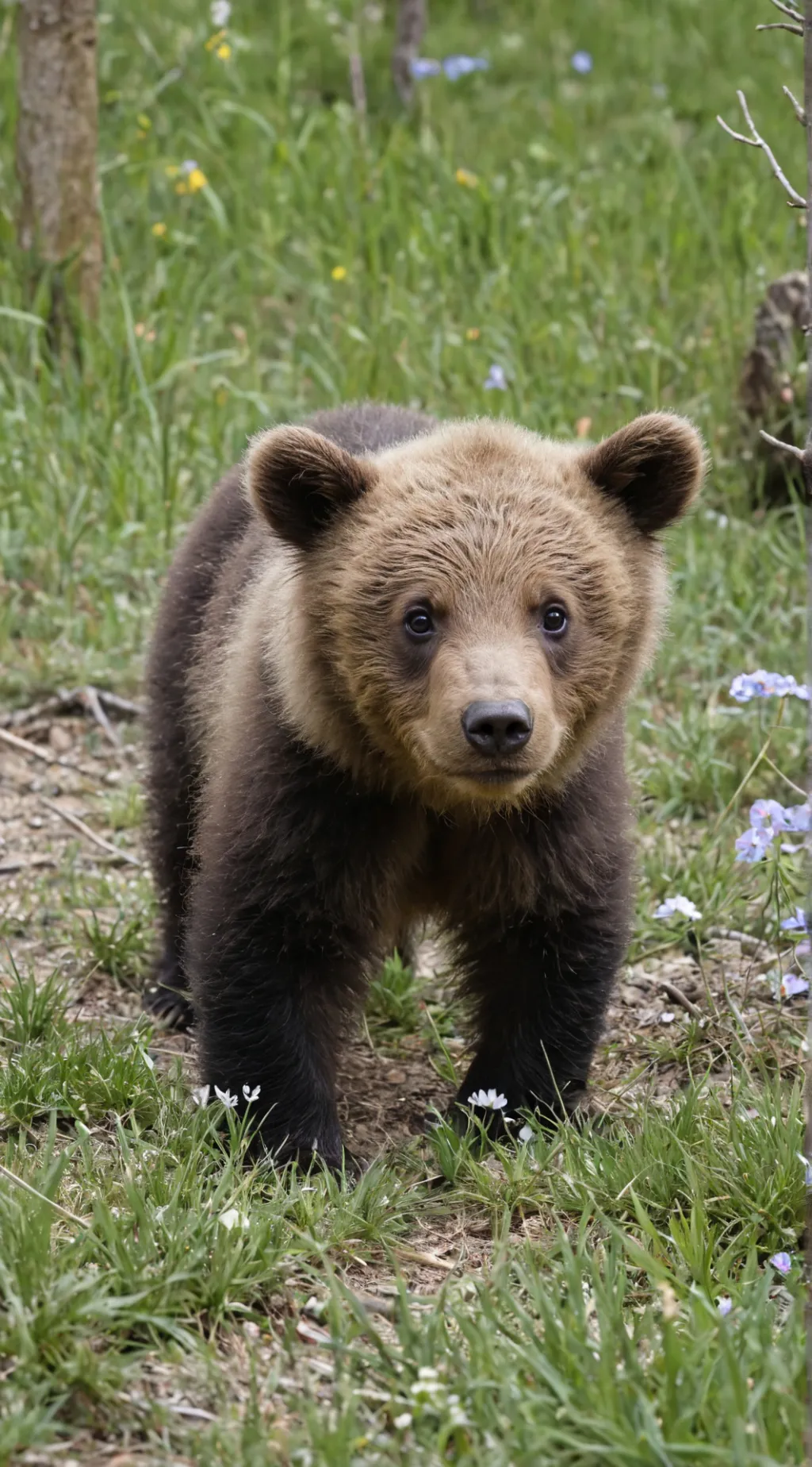 ai character: Bear cub background