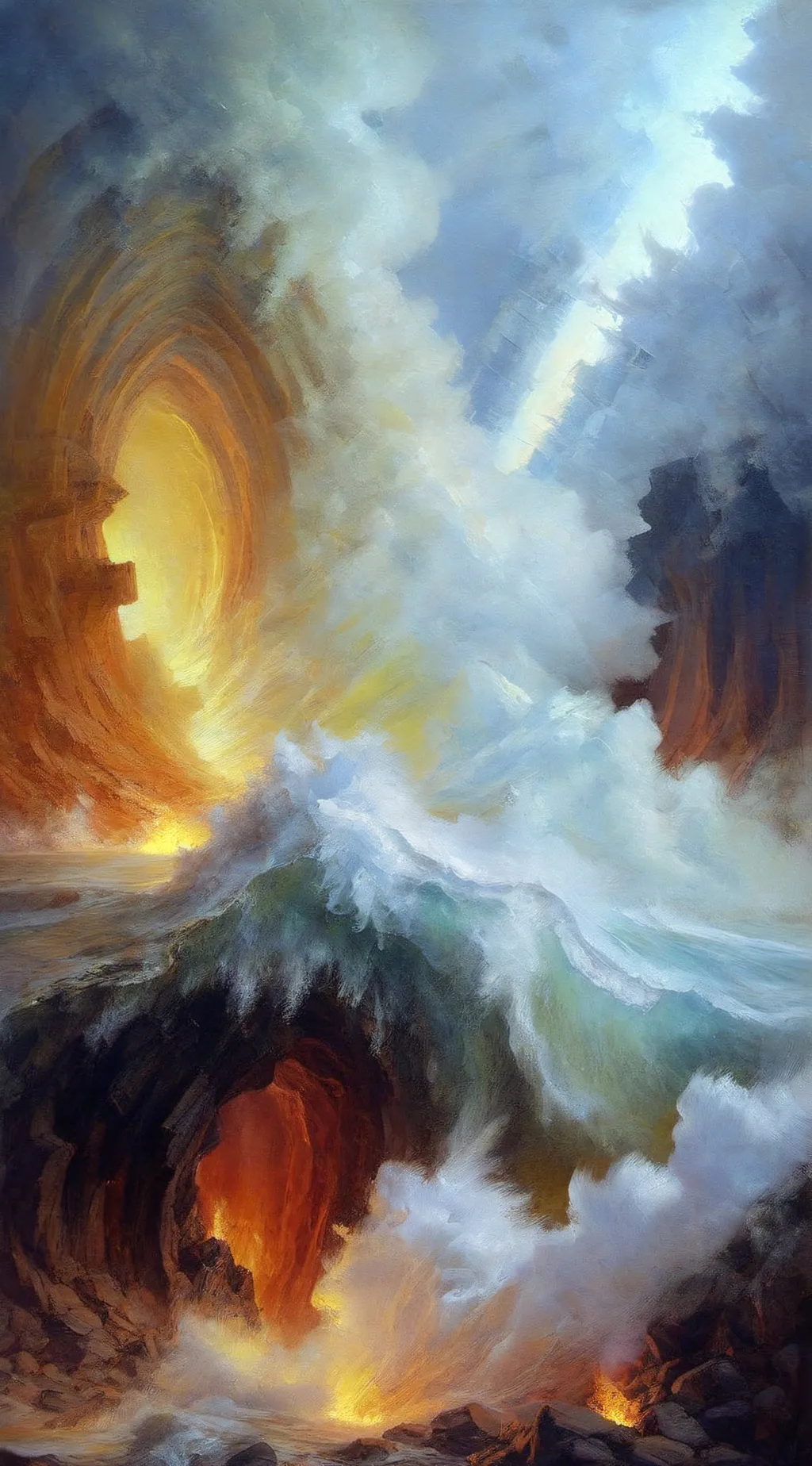 ai character: STOP SCROLLING  background