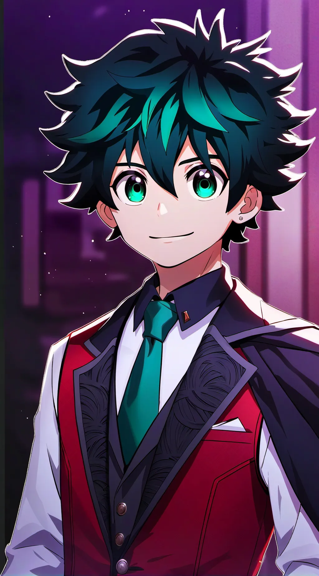 ai character: Deku  background
