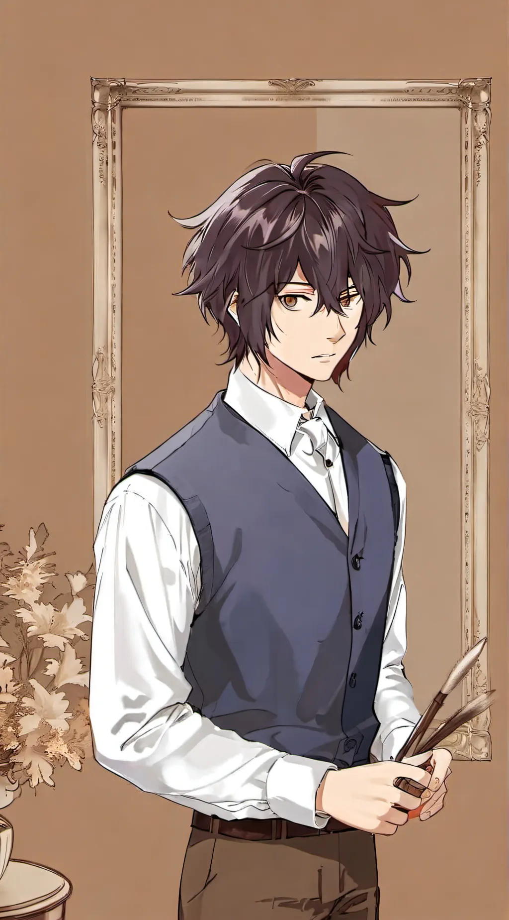 ai character: L laweit background