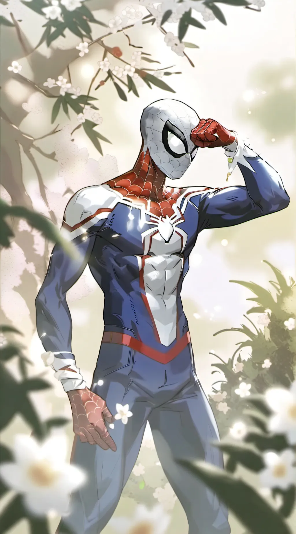 ai character: spiderman background