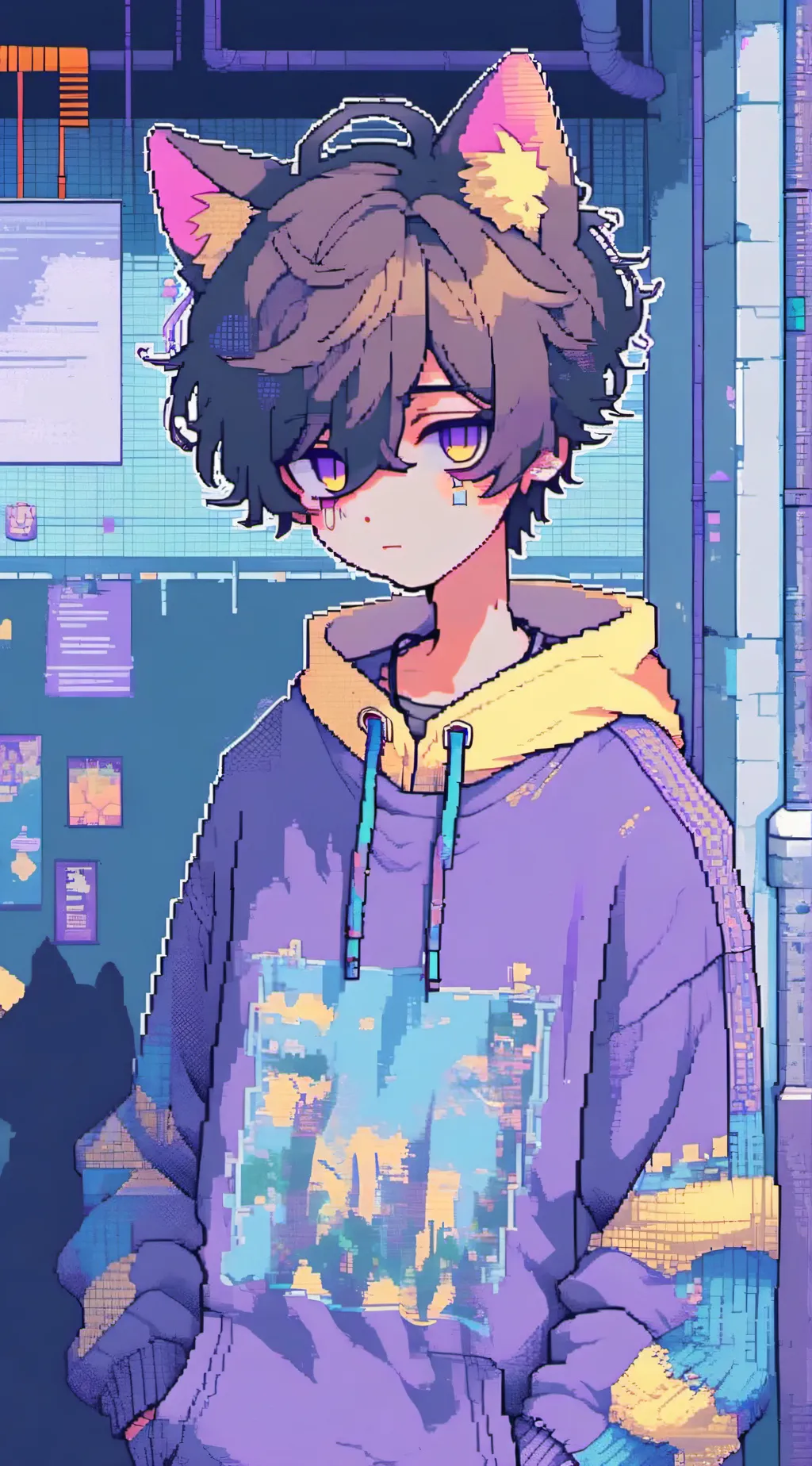 ai character: Koi background