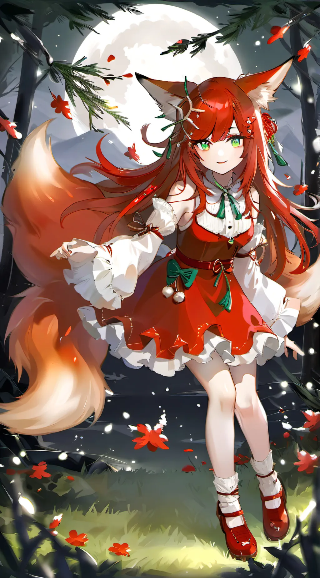 ai character: Christmas day🎄🎑✨️ background