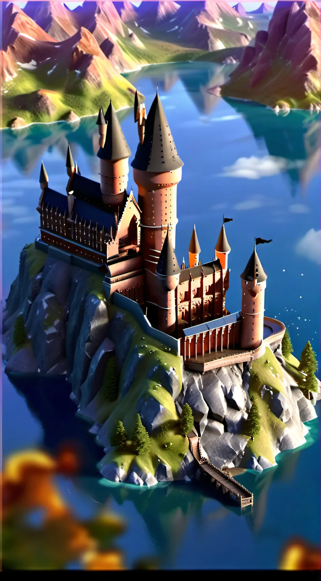 ai character: Hogwarts  background