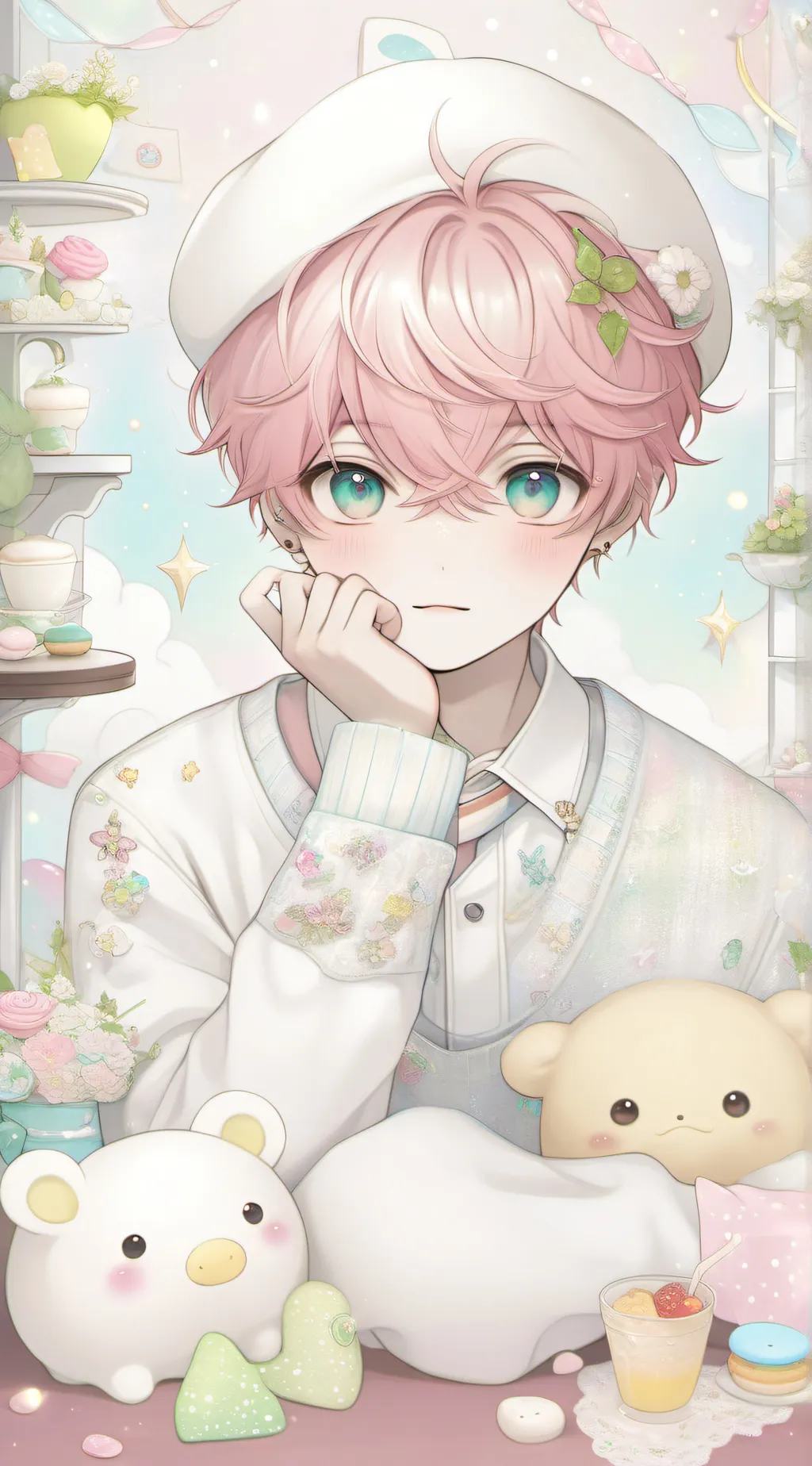 ai character: shy uwu alex background