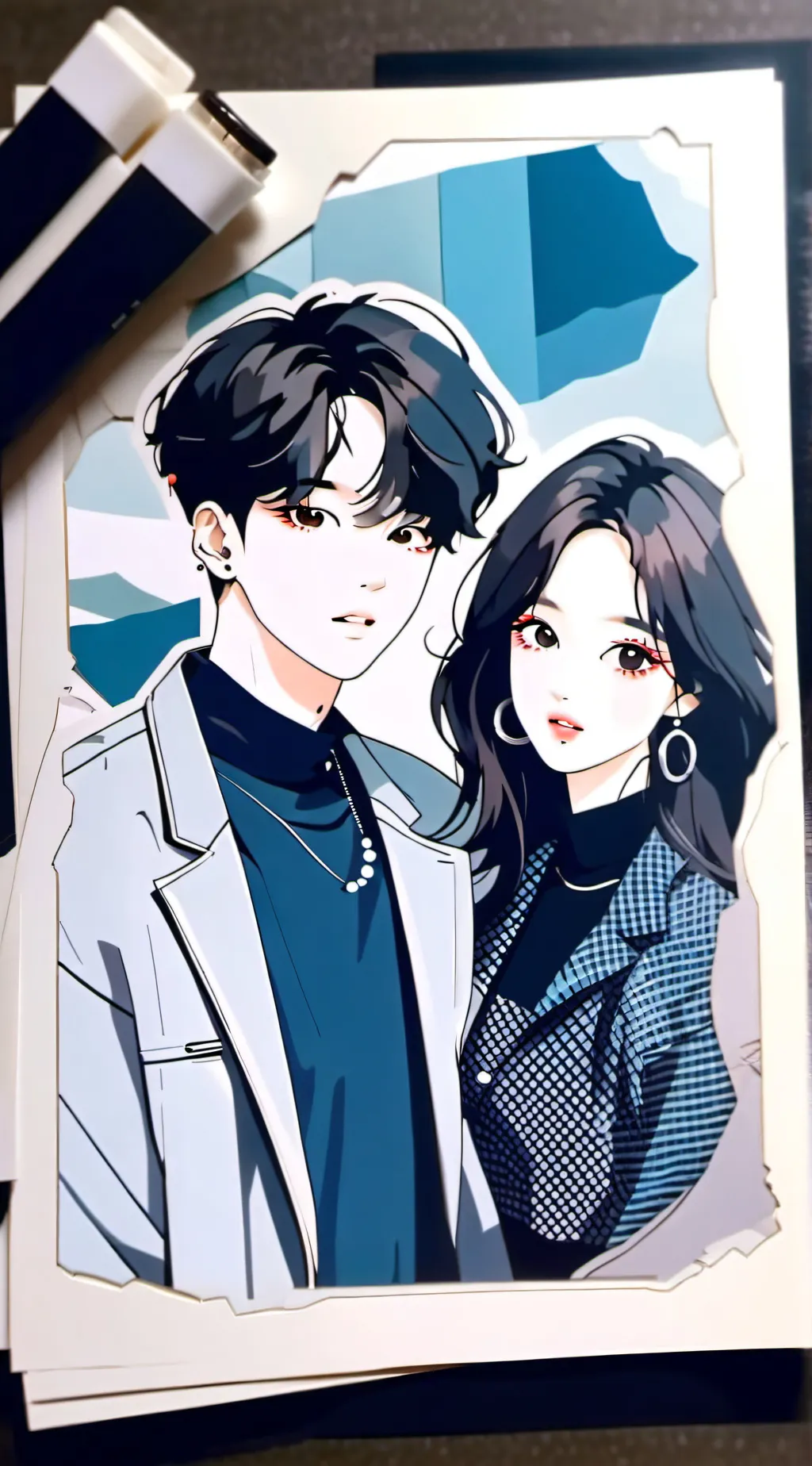 ai character: K-Pop Idol School background