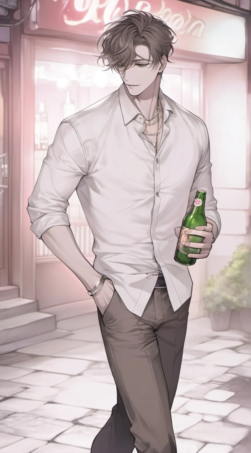 ai character: Drunk man john background