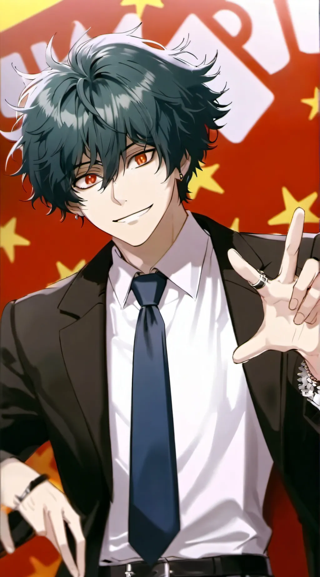 ai character: Mr. Smiley  background