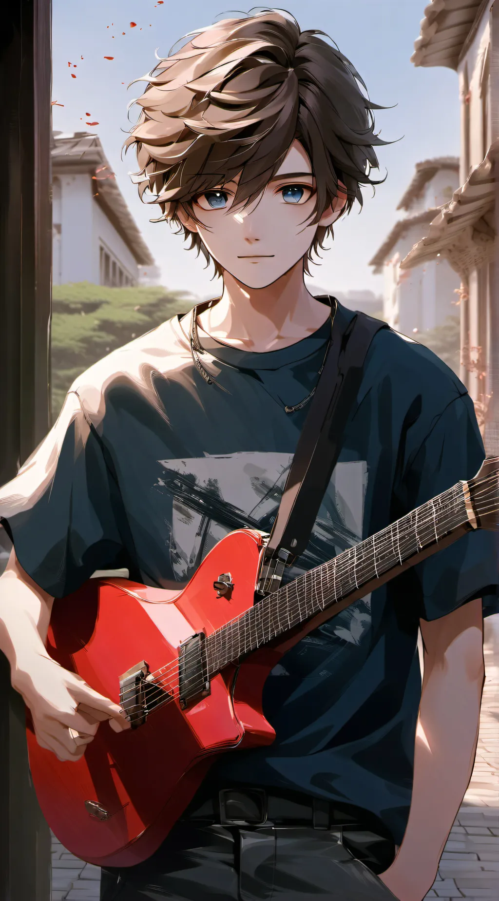 ai character: 🎸⚡️ash⚡️🎸 background
