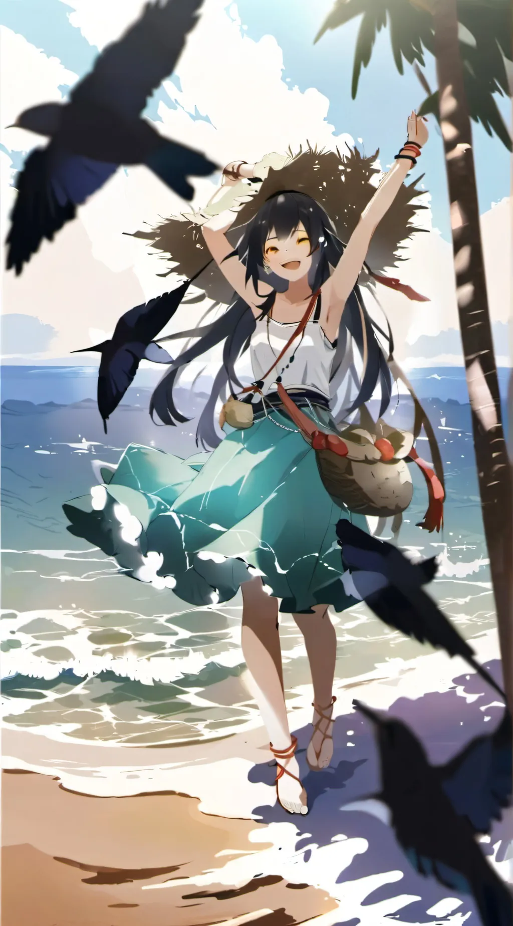 ai character: sunny background