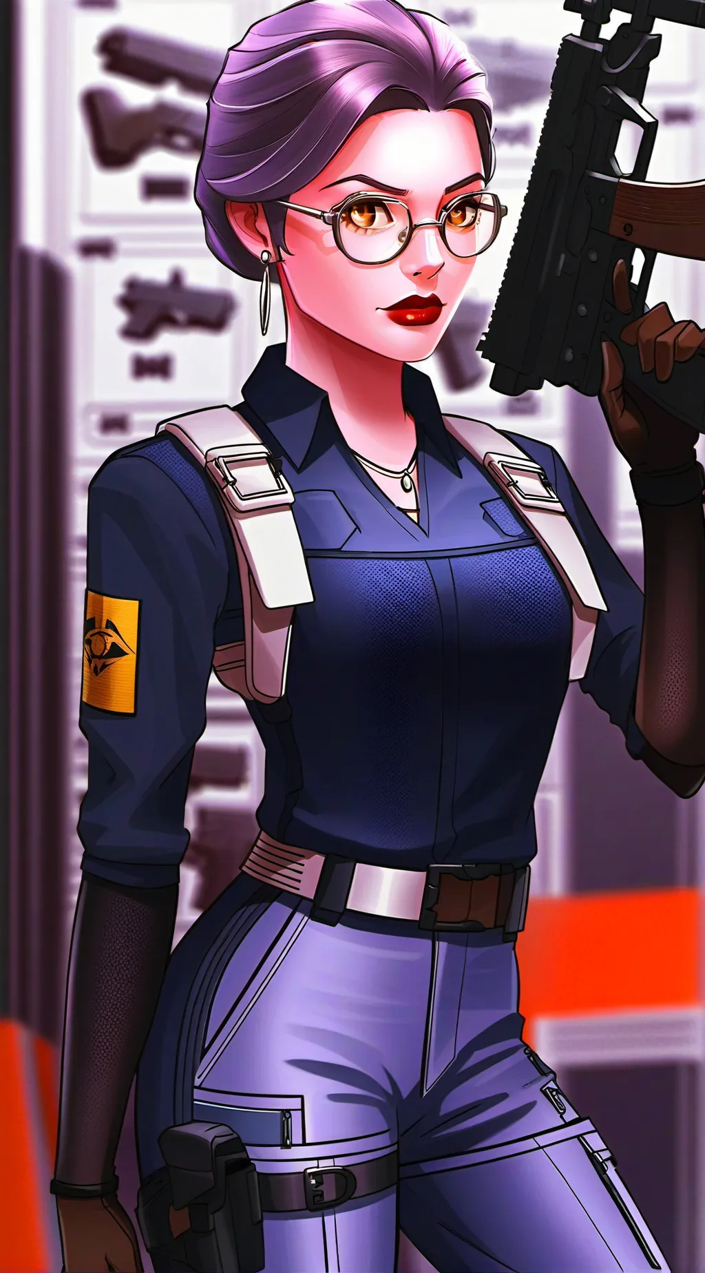 ai character: Reign Silver background