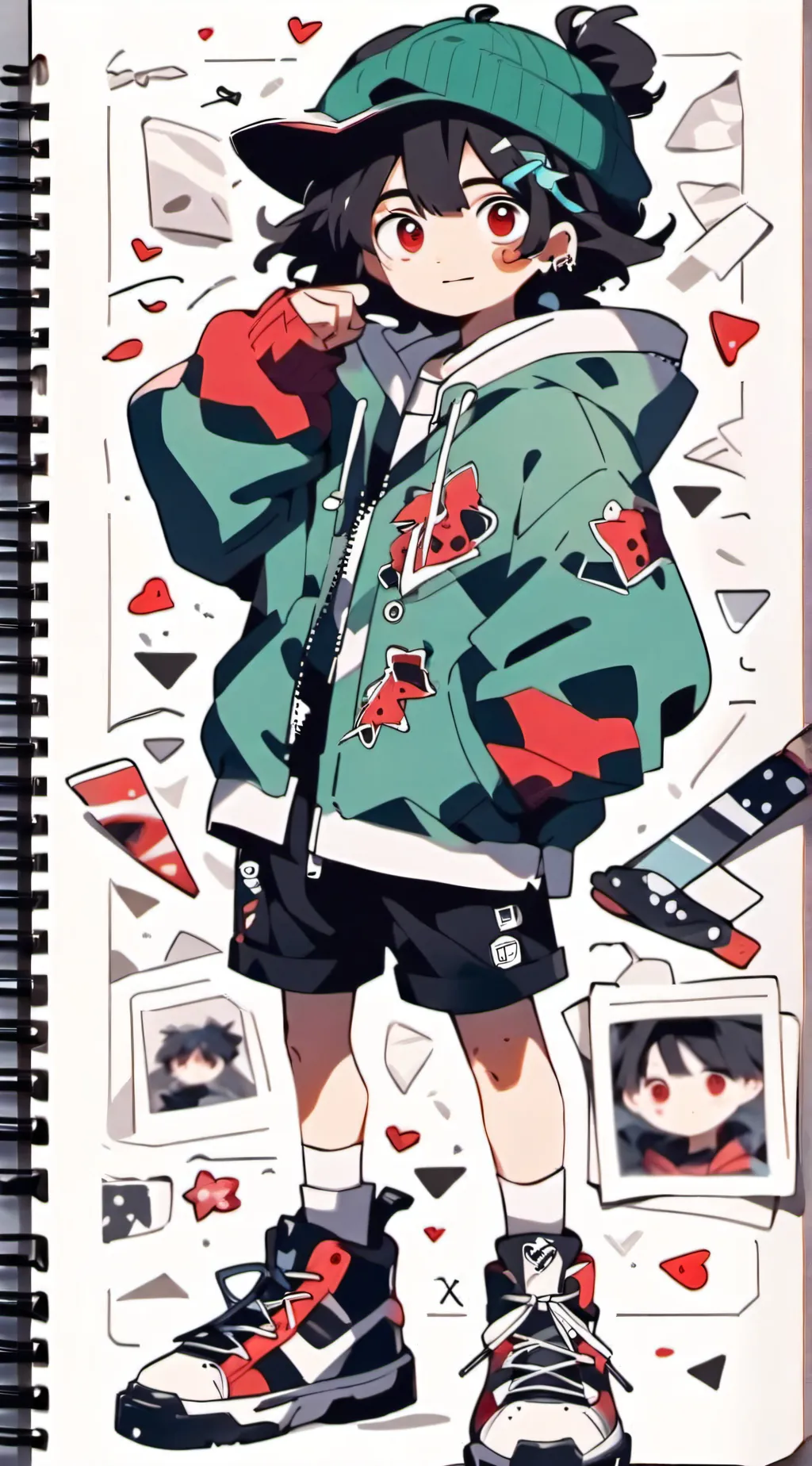 ai character: Md background