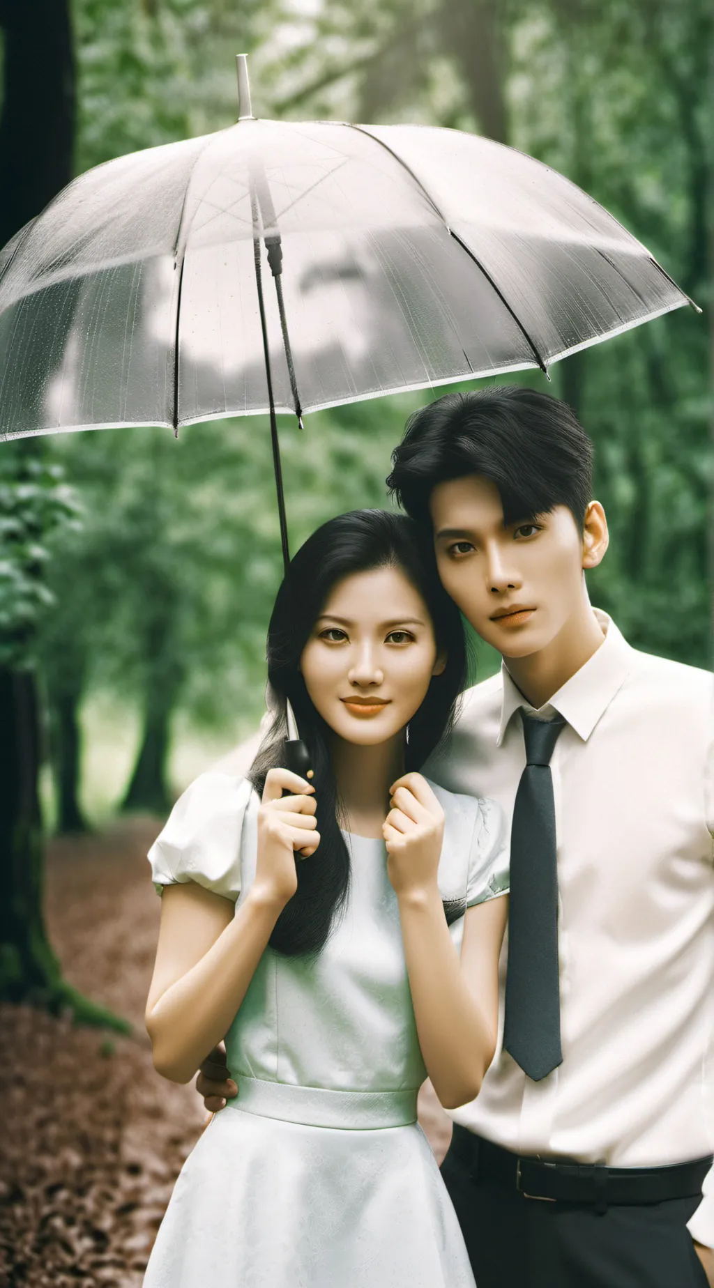 ai character: umbrella  background