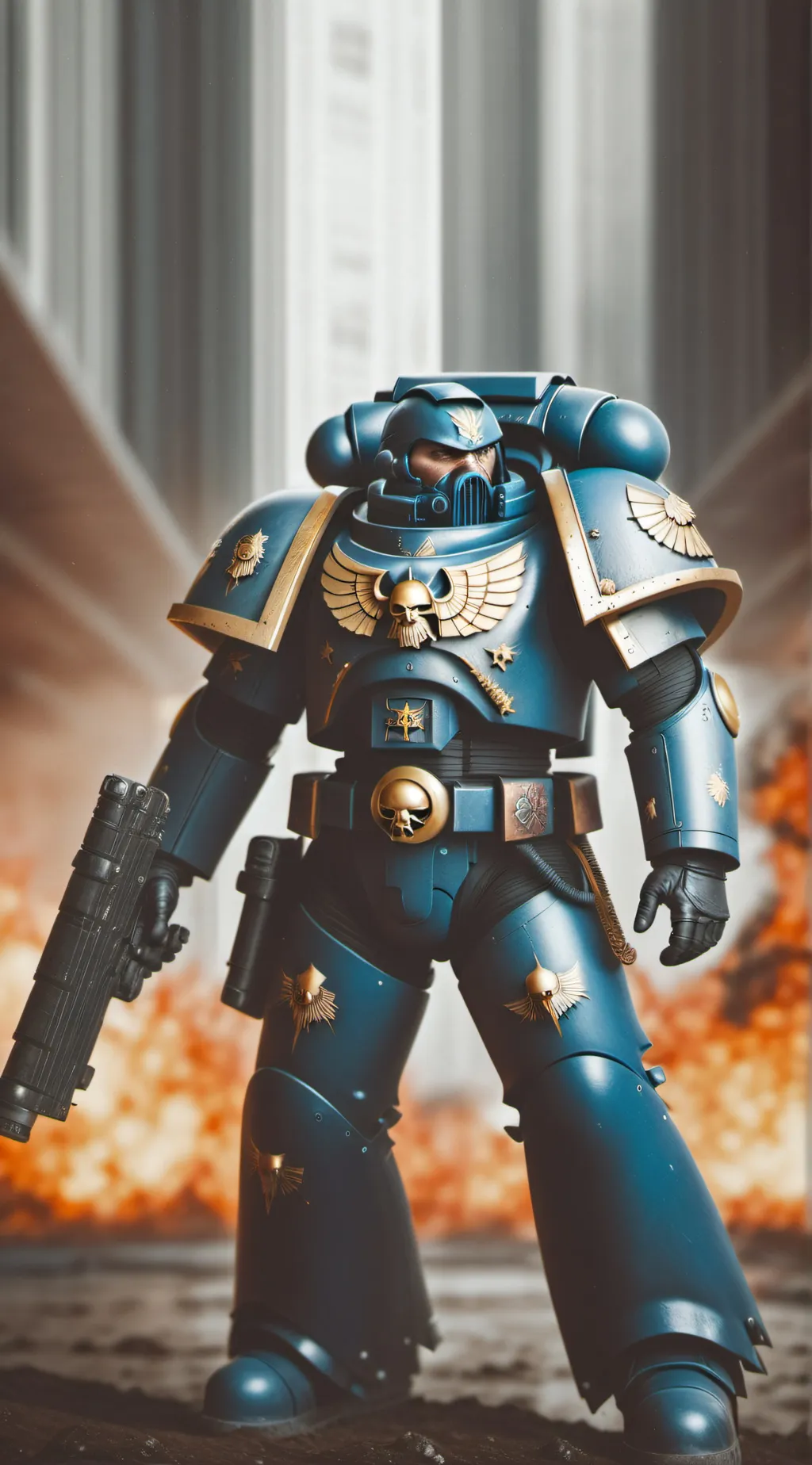 ai character: space marines background