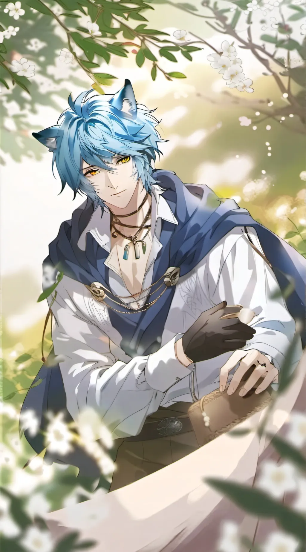 ai character: ein background